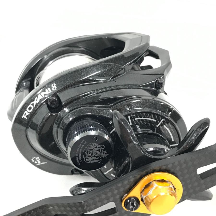 アブガルシア ロキサーニ8 ベイトリール Abu Garcia アブガルシア ベイトリール ロキサーニ8 箱、ハンドル付
