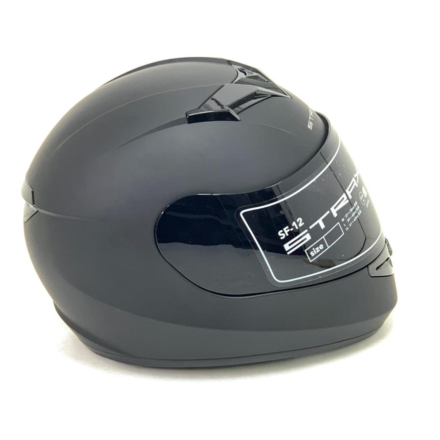 STRAX SP-12 フルフェイスヘルメット マットブラック STRAX ストラックス フルフェイスヘルメット SF‐12 マットブラック 未