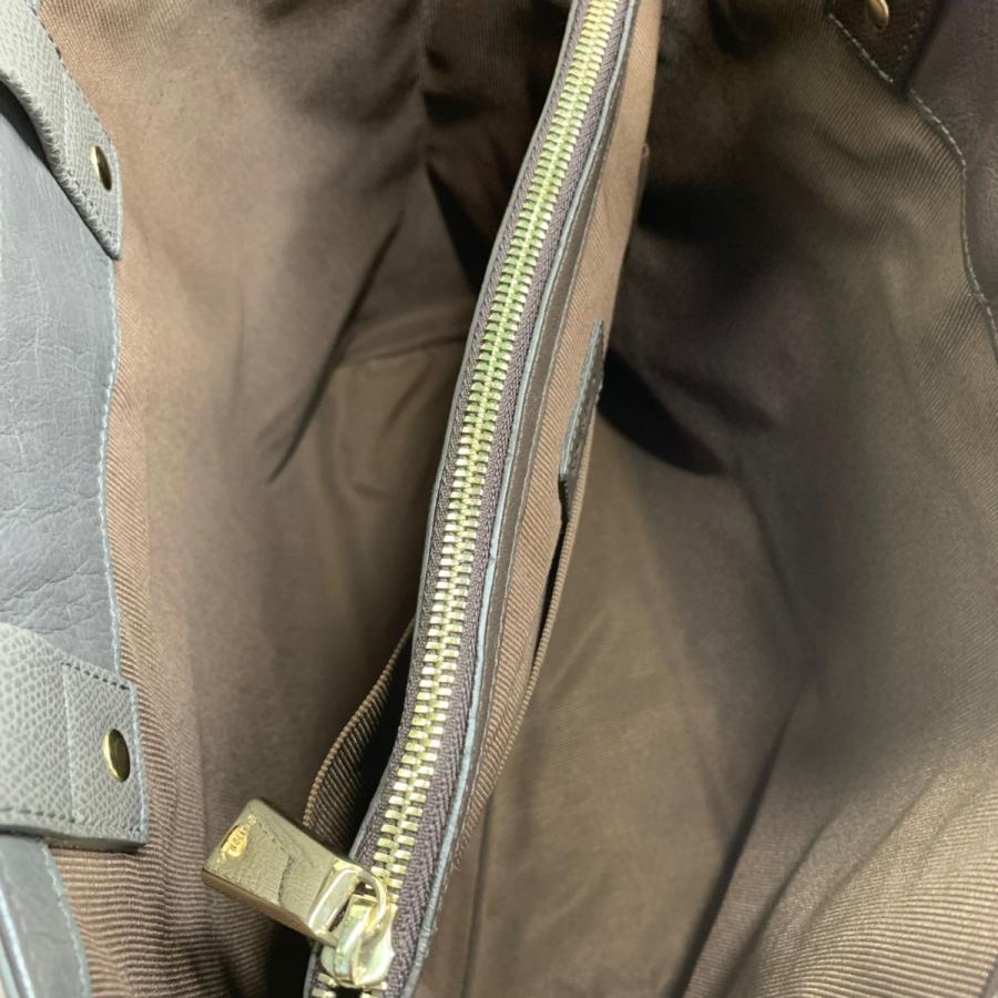 FURLA ▽▽ フルラ バイカラー トートバッグ レザー ブラウン×グレー  