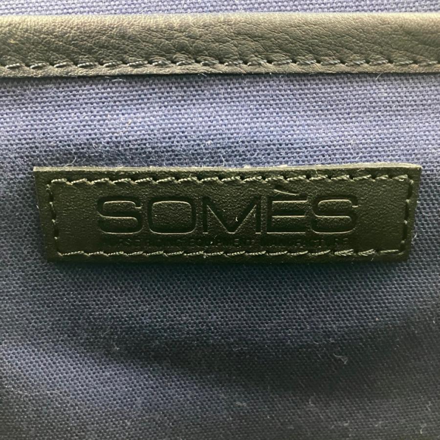 ▽▽ SOMES ソメス ハロン バックパック FU-02 ネイビー レザータグ欠