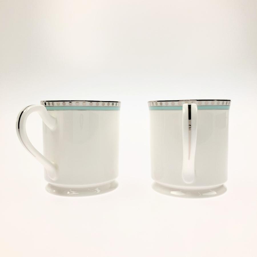 ▽▽ Tiffany & Co. ティファニー プラチナブルーバンド マグカップ 