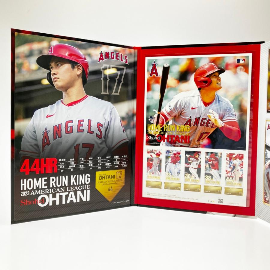 大谷選手が2023年アメリカンリーグホームラン王取ったときの記念メダル ▽▽ 大谷翔平 2023 アメリカンリーグ ホームラン王獲得記念 切手
