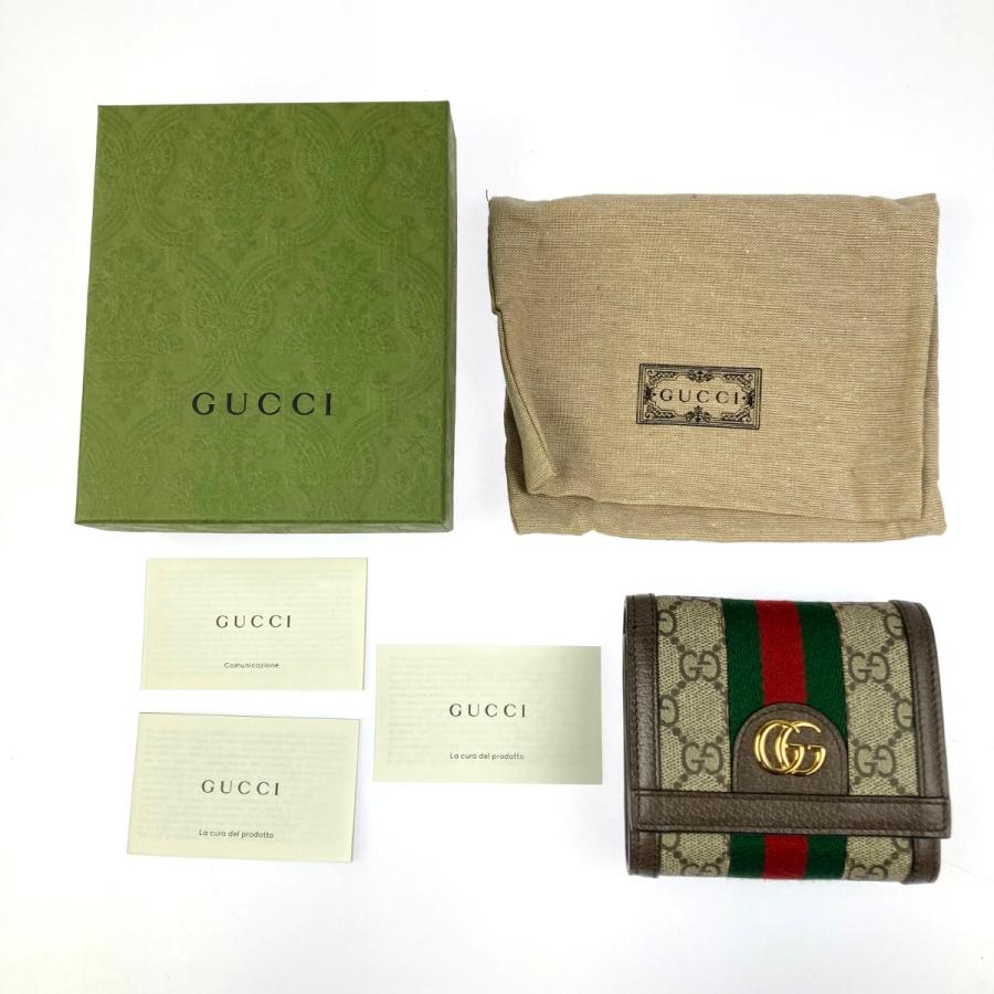 GUCCI（グッチ） ▽▽ GG オフィディア 2つ折り財布 598662 目立った傷