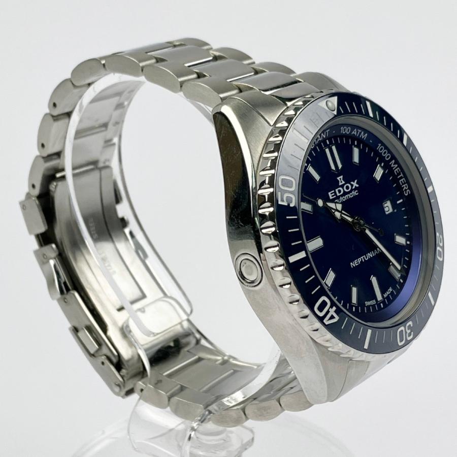 売約済 ▽▽ EDOX ネプチュニアン オートマティック ブルー文字盤 80120 やや