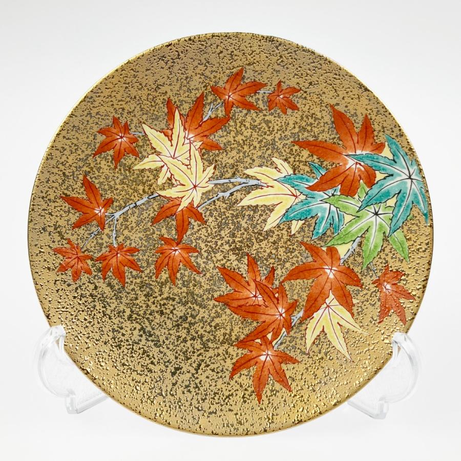 ▽▽金龍窯 肥前有田焼 時しらせシリーズ 珈琲碗 金彩紅葉絵 江口天童