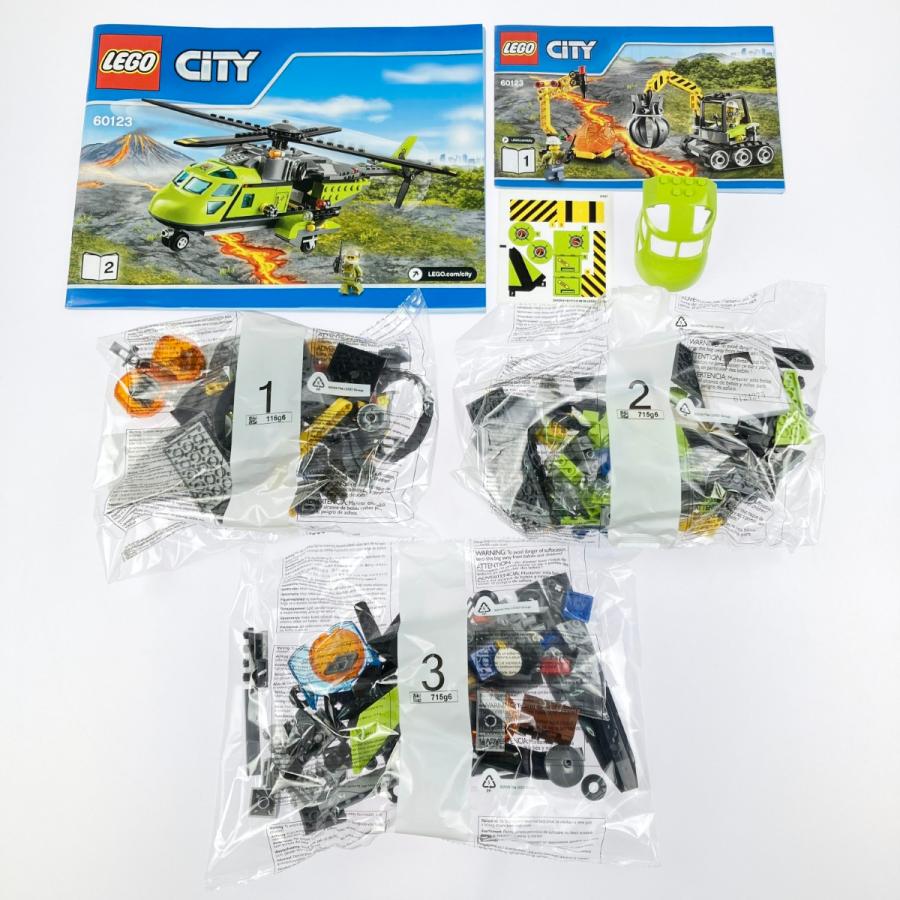 ▽▽ LEGO レゴ シティ 火山調査隊のヘリコプター 60123 開封品 未組立 
