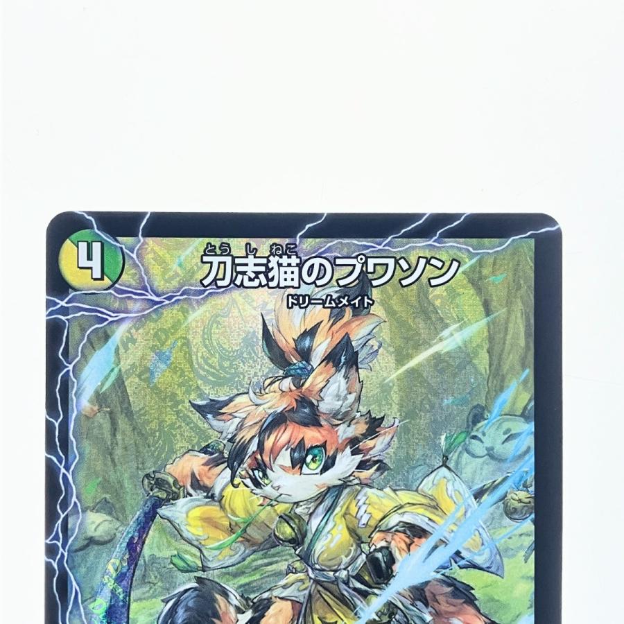 デュエルマスターズ 刀志猫のプワソン 25EX4SRS8/S15 デュエマ 傷や