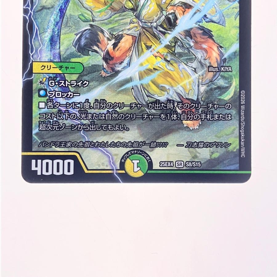 デュエルマスターズ 刀志猫のプワソン 25EX4SRS8/S15 デュエマ 傷や