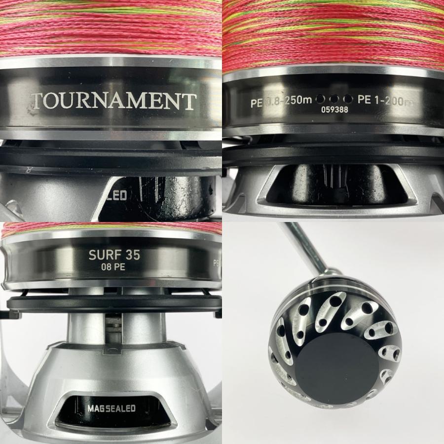 DAIWA ダイワ 18トーナメントサーフ35 08PE ハンドルノブカスタム やや