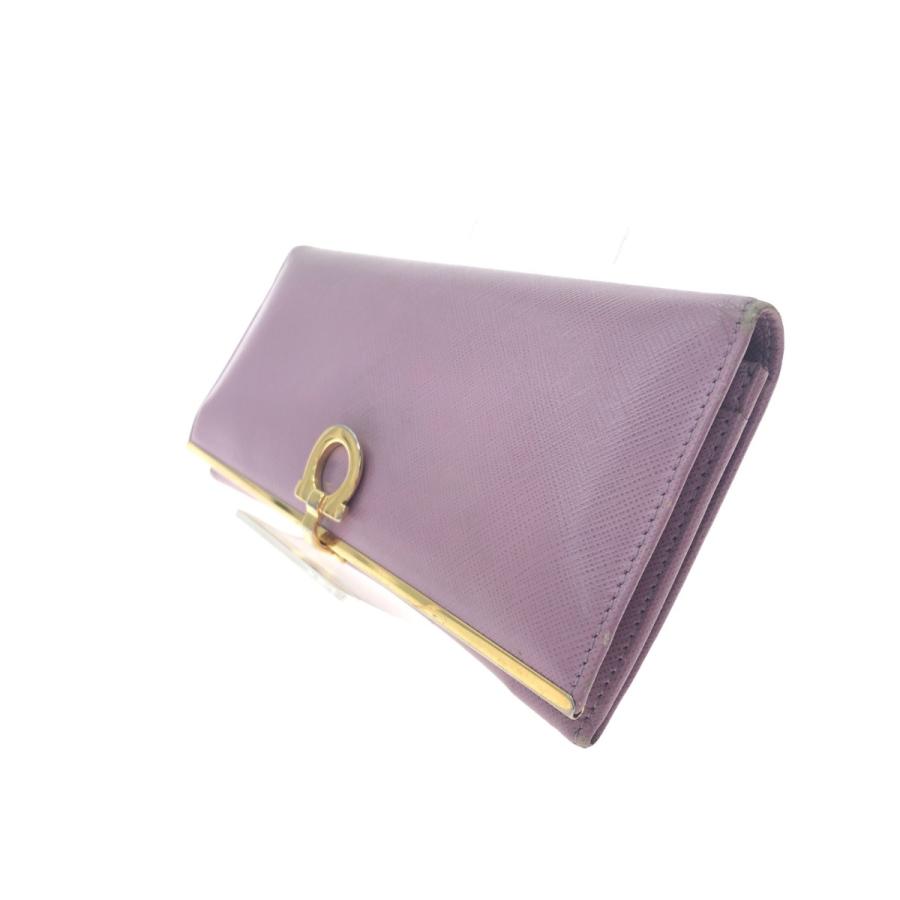 ▽▽ Ferragamo フェラガモ レディース 二つ折り長財布 ガンチーニ 