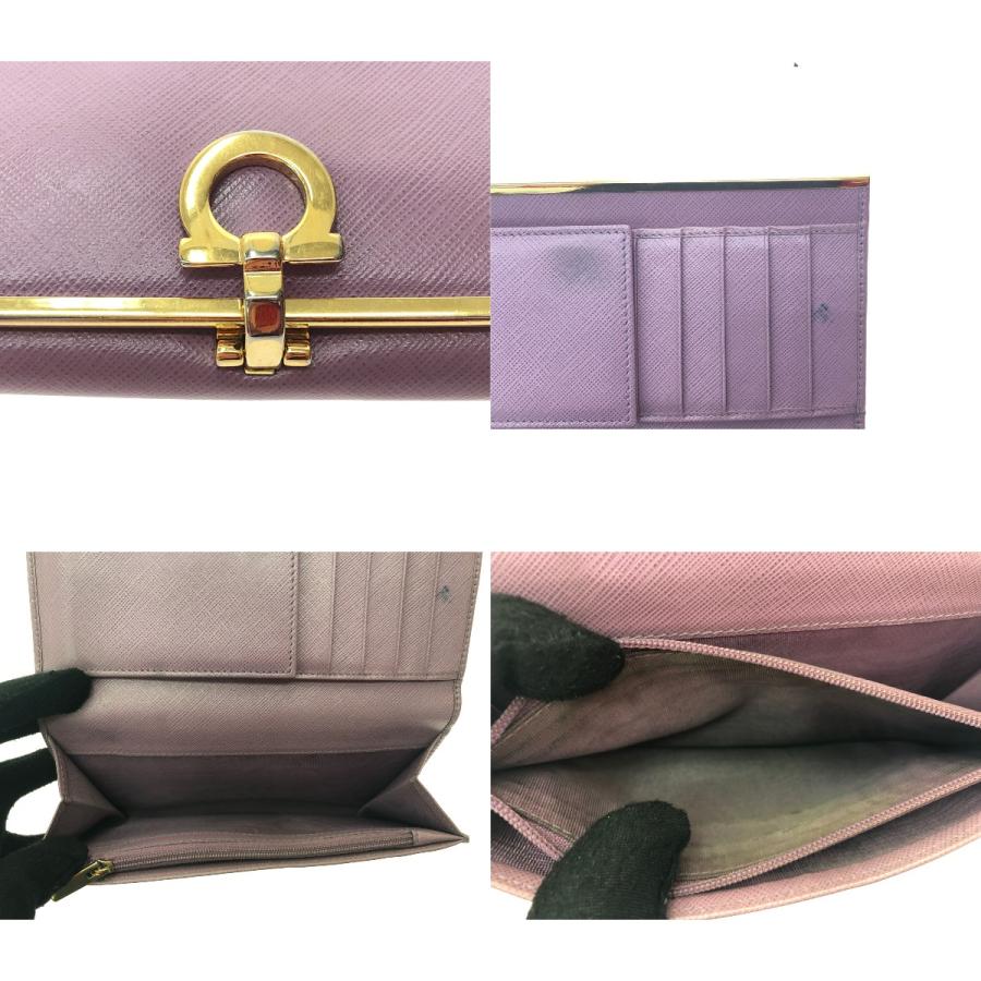 ▽▽ Ferragamo フェラガモ レディース 二つ折り長財布 ガンチーニ 