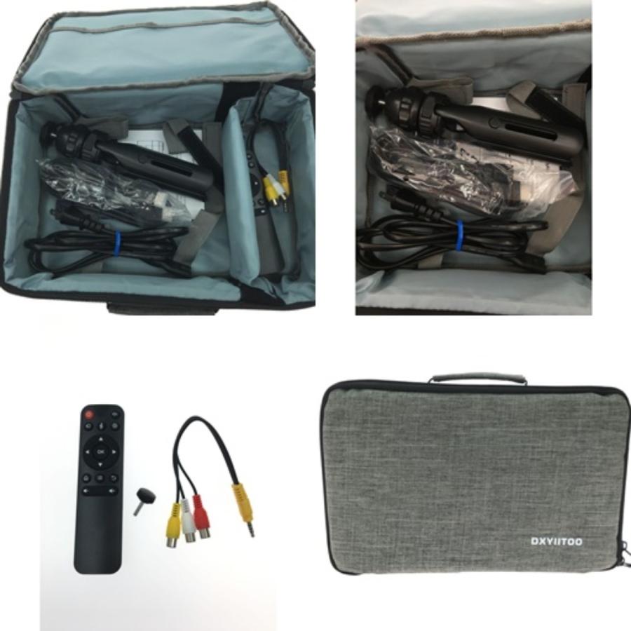 DXYIITOO プロジェクター WIFI Buletooth HD Projector 箱・ケーブル類付属 S3 ホワイト やや傷や汚れあり