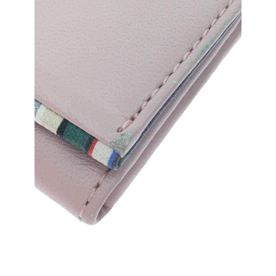 ▼▼Paul Smith ポールスミス 4連キーケース クロスオーバーストライプトリム ピンク Paul Smith（ポール・スミス） ▽▽ 4連キーケース クロスオーバー