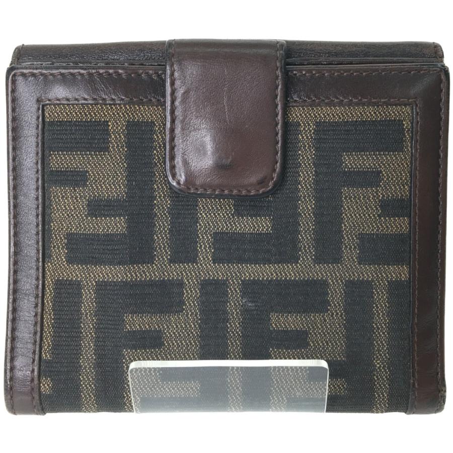 FENDI（フェンディ） ▽▽ レディース 二つ折り財布 ズッカ Wホック