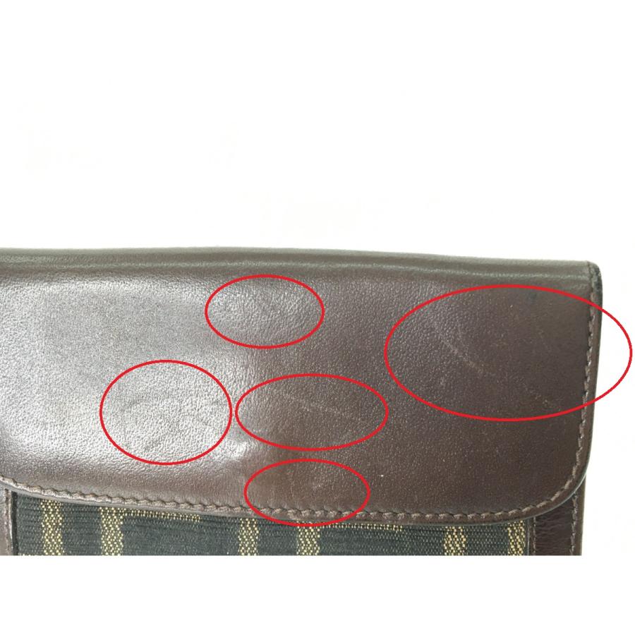 FENDI（フェンディ） ▽▽ レディース 二つ折り財布 ズッカ Wホック
