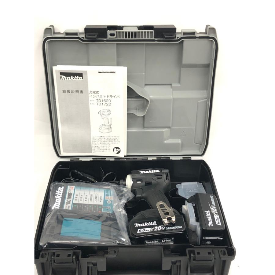 ▽▽ MAKITA マキタ インパクトドライバ TD172DRGX ブラック ケース 