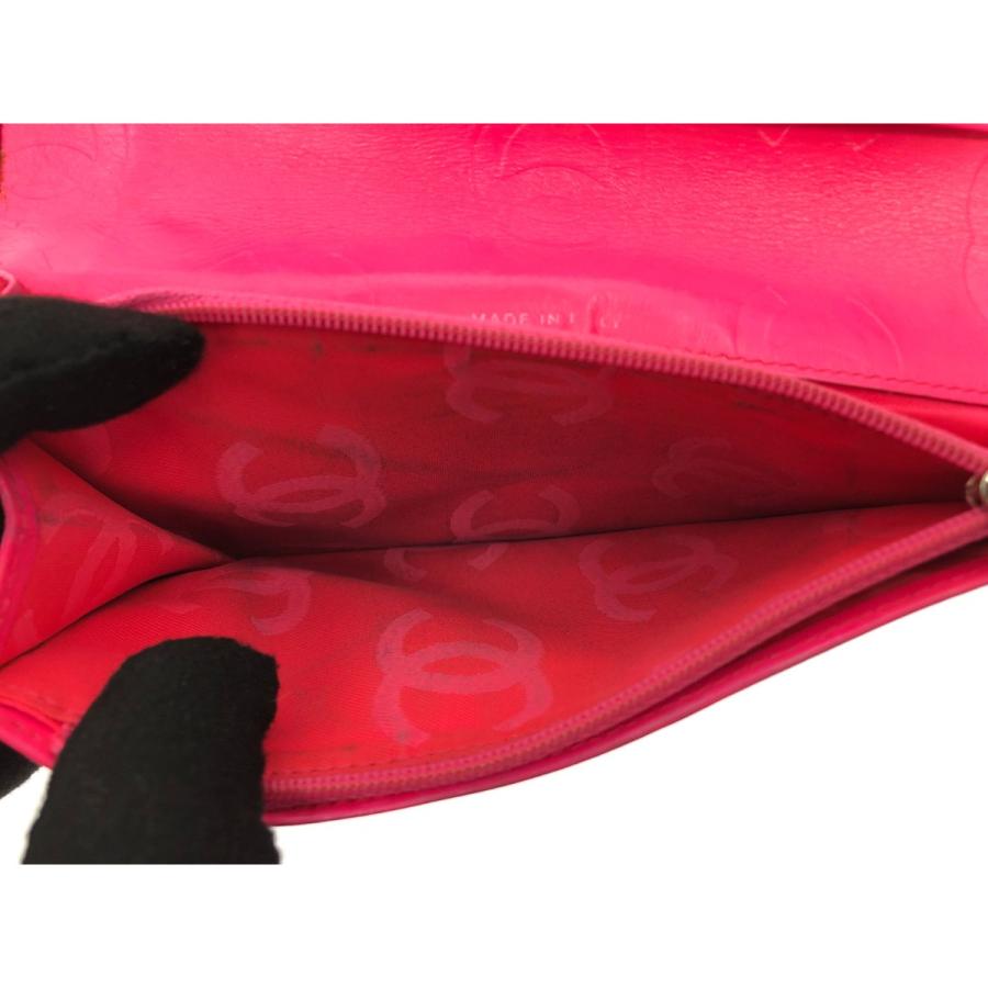 CHANEL（シャネル） ▽▽ レディース 二つ折り長財布 カンボンライン