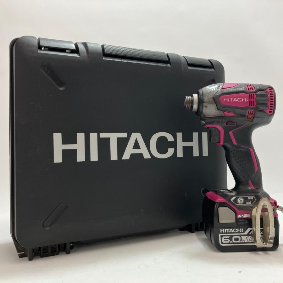 HITACHI 日立 インパクトドライバ WH14DDL2 パワフルレッド 充電器・充  