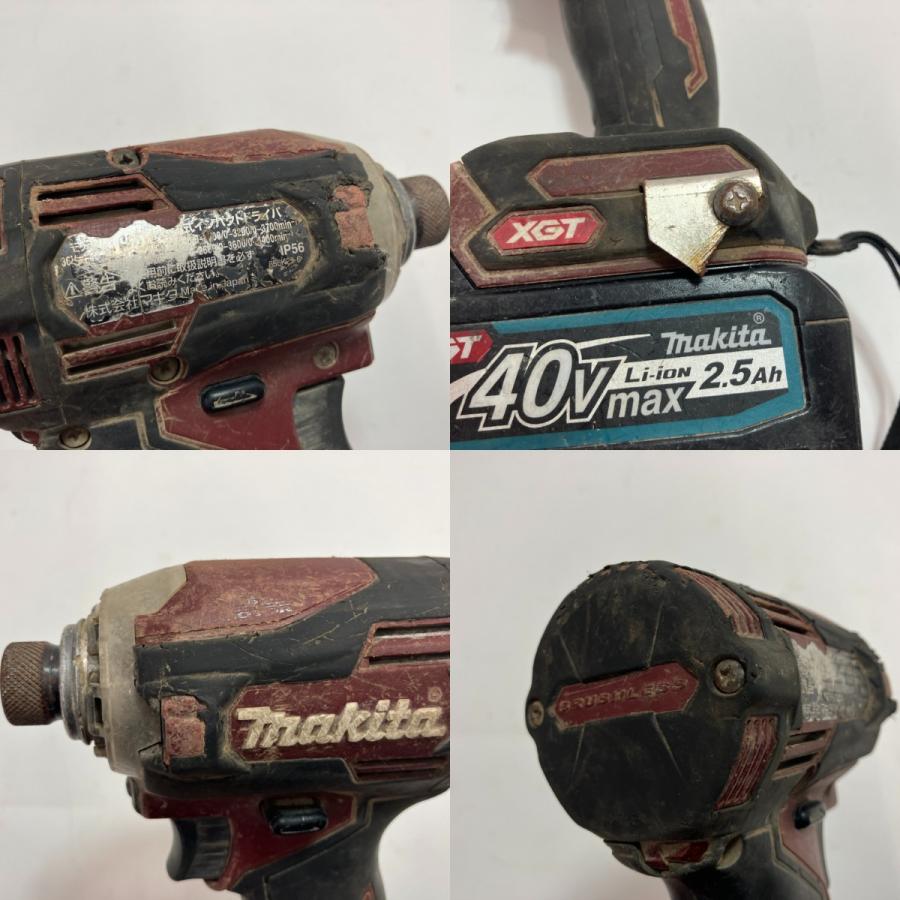 MAKITA マキタ 充電式インパクトドライバ  TD001G パープル 40v バッテリー・充電器・ケース付 MAKITA マキタ 充電式インパクトドライバ TD001G パープル 40v