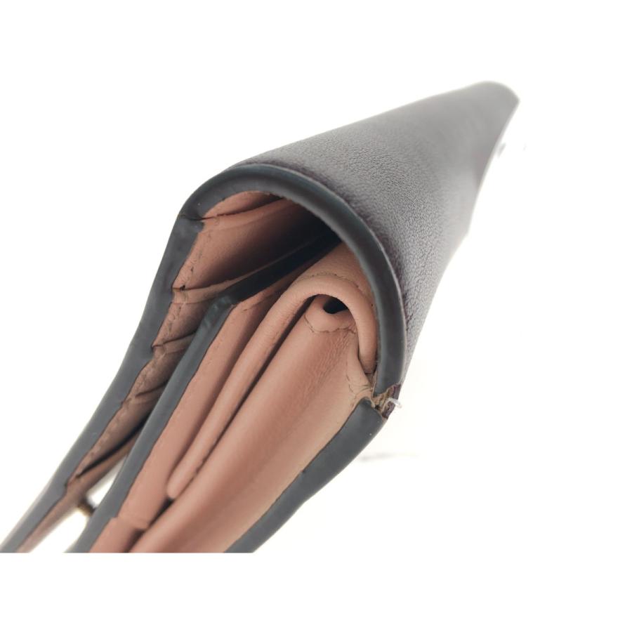 ▽▽ BALLY バリー レディース 三つ折り長財布 収納沢山 ボルドー