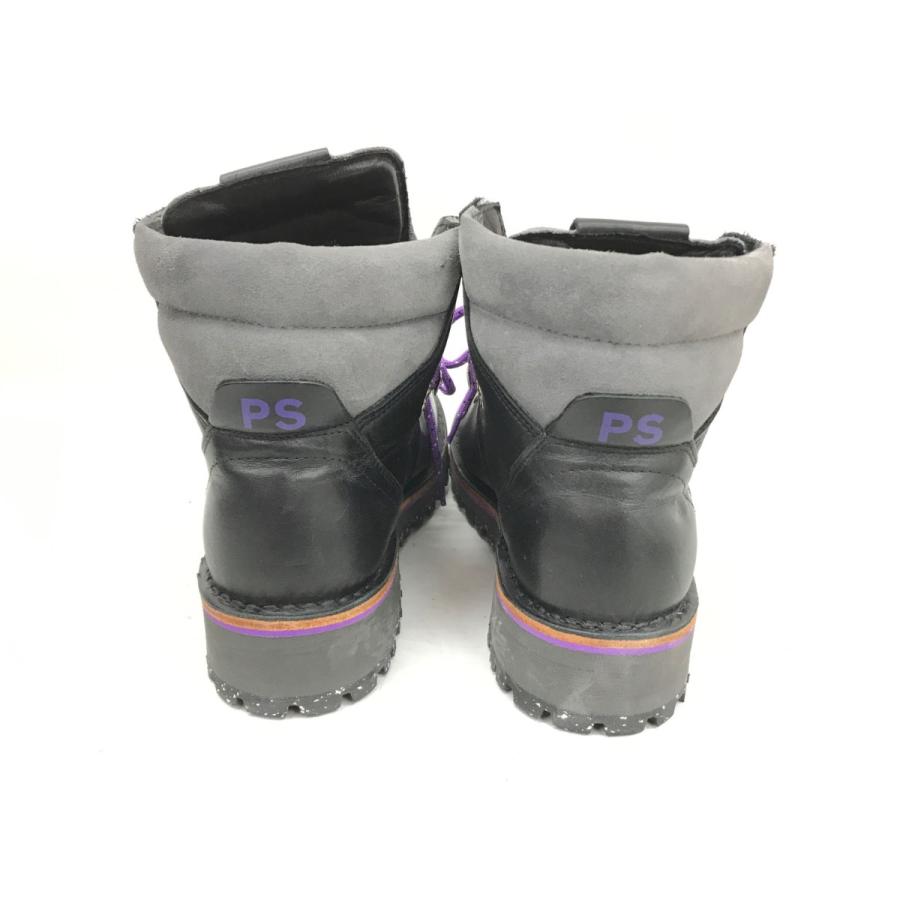 Paul Smith ▽▽ ポールスミス レザーブーツ ブラック×パープル