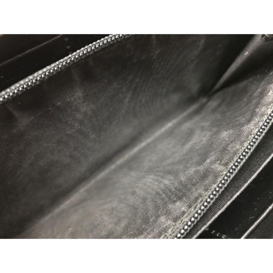 GUCCI（グッチ） ▽▽ ブレードロゴ 長財布 597677 ブラック やや傷や