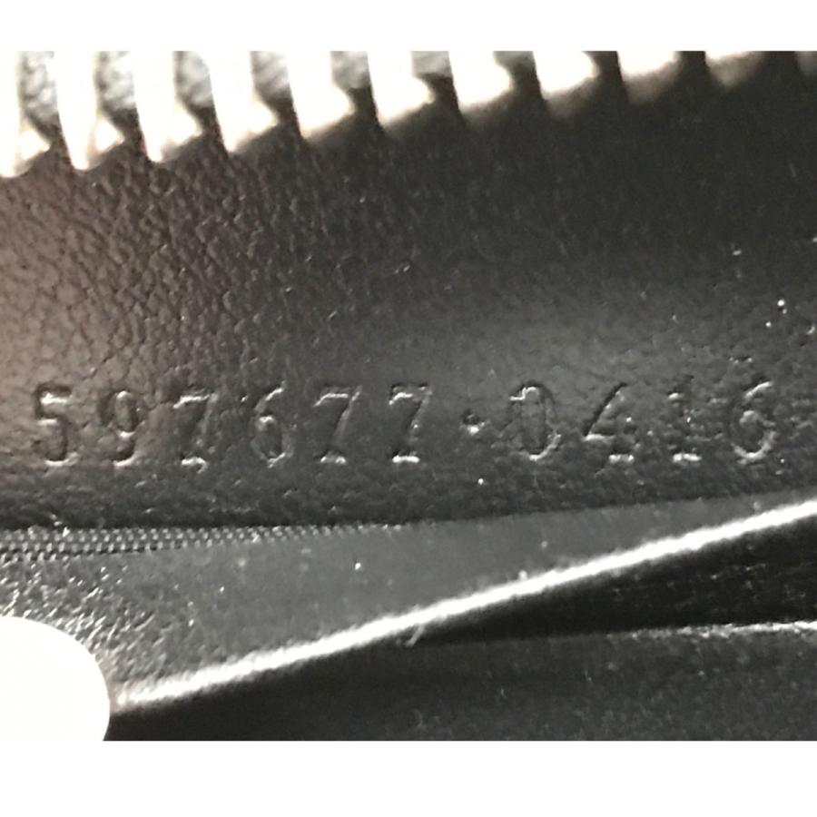 GUCCI（グッチ） ▽▽ ブレードロゴ 長財布 597677 ブラック やや傷や