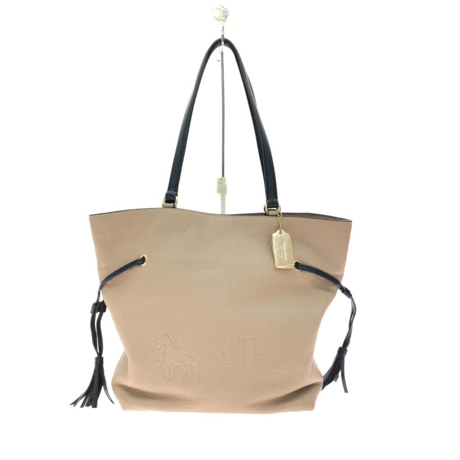 CHAKO ハンドトートバッグ ベージュ COACH（コーチ） ▽▽ レディース トートバッグ アウトレット チョーク