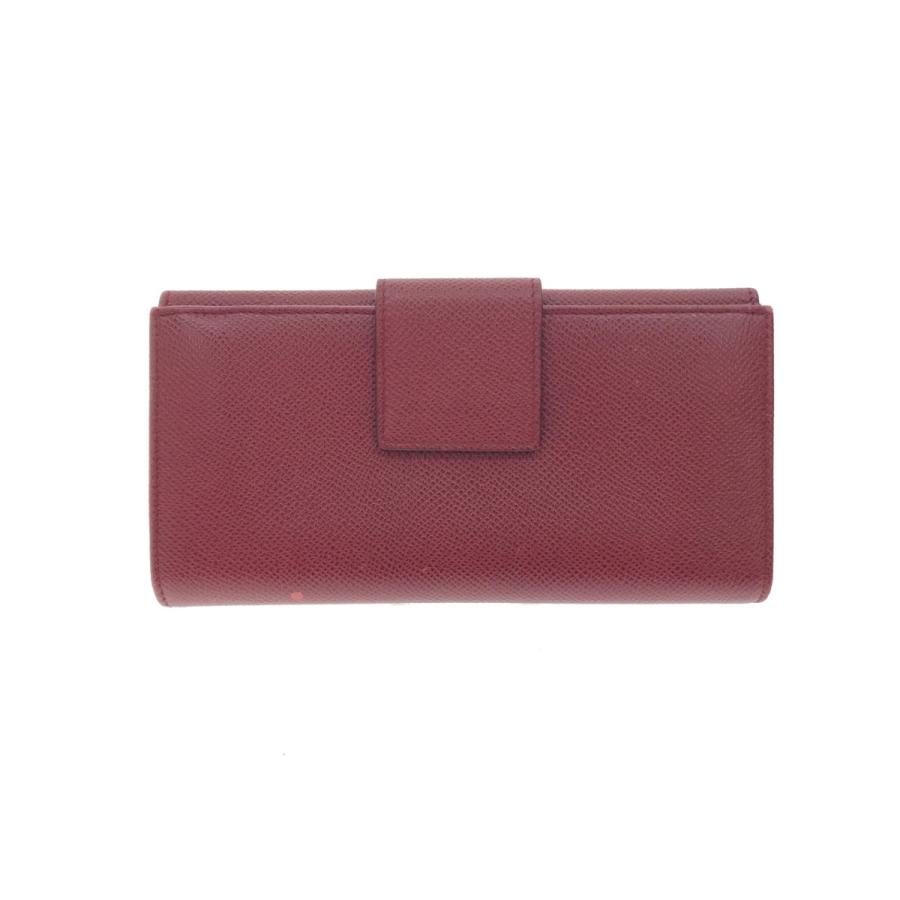 BVLGARI（ブルガリ） ▽▽ 長財布 ロゴクリップ ルビーレッド 33744
