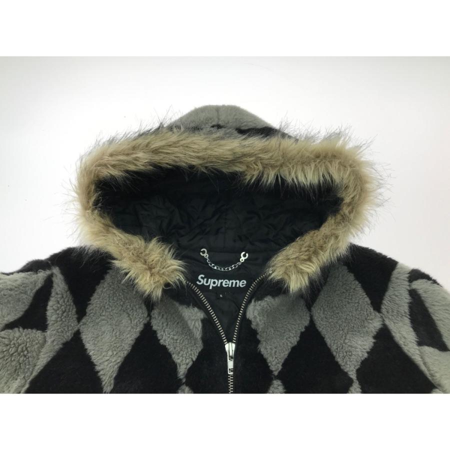 Supreme ▽▽ シュプリーム ダイヤモンド Fur Jacket SIZE S グレー  