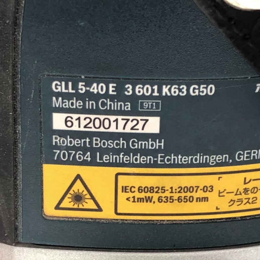 BOSCH ボッシュ レーザー墨出し器 GLL5-40E やや傷や汚れあり 