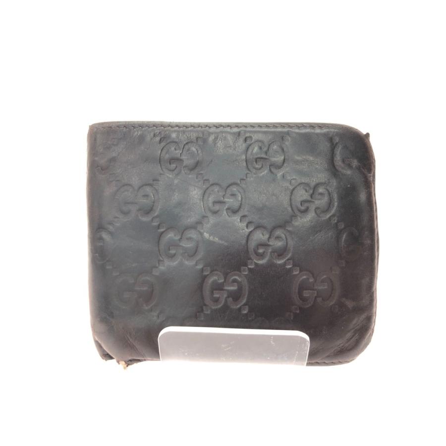 ▽▽GUCCI グッチ メンズ 二つ折財布 グッチシマ レザー 146223