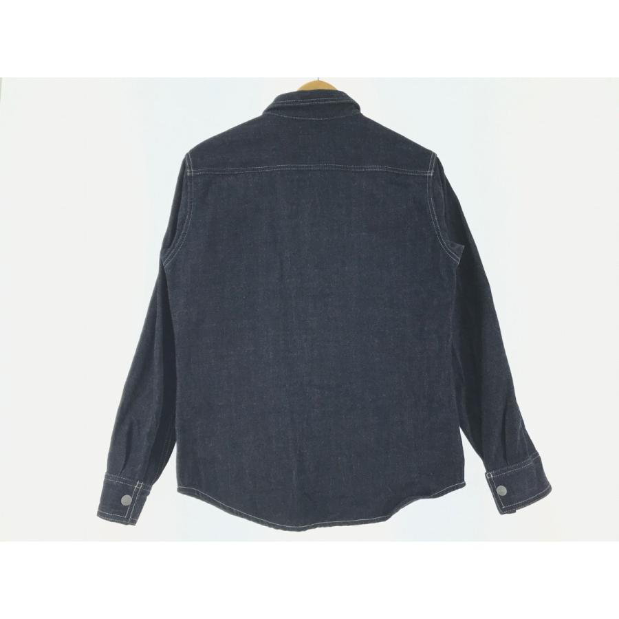 ▼▼児島ジーンズ メンズ衣料 デニムシャツ SIZE M グリーン ▽▽ 児島ジーンズ メンズ衣料 デニムシャツ SIZE M グリーン やや傷や
