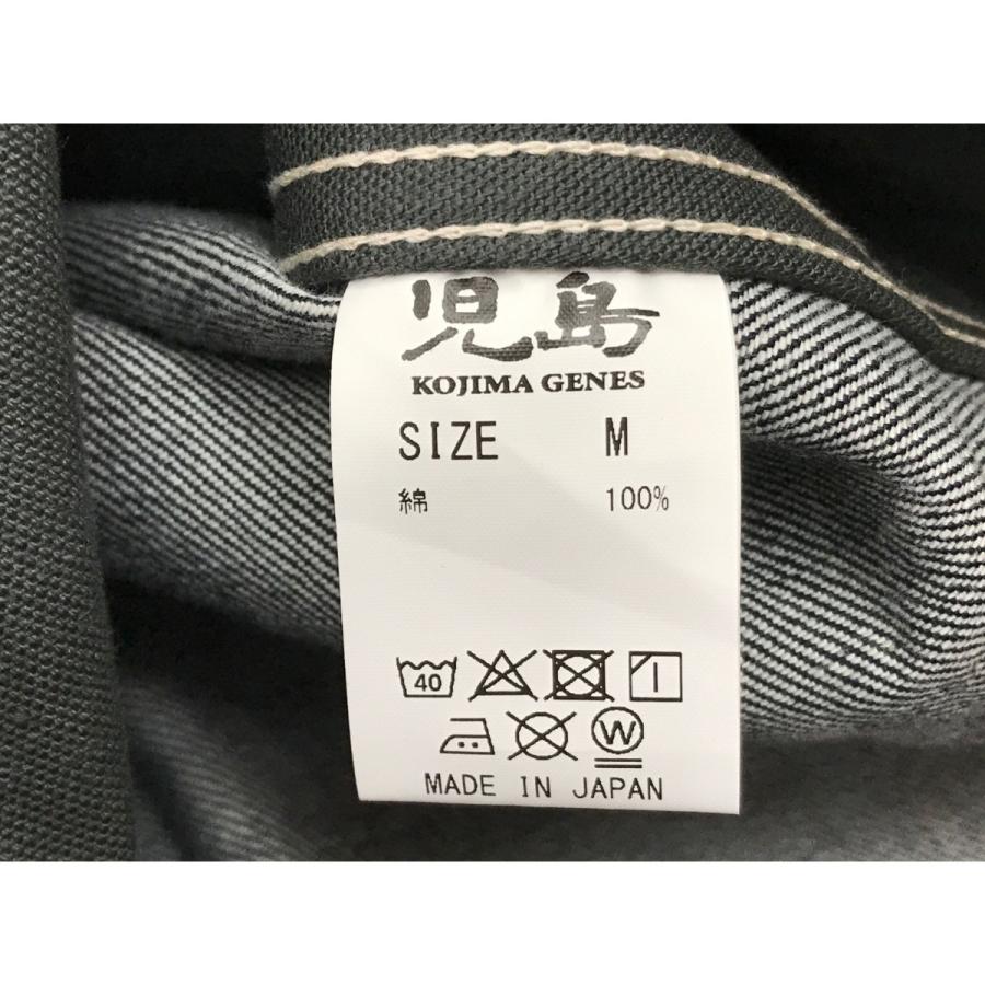 ▽▽ 児島ジーンズ メンズ衣料 デニムシャツ SIZE M グリーン やや傷や