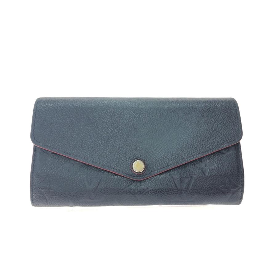 美品　箱　ルイヴィトン　M62125　アンプラント　長財布　ネイビー　折り財布 LOUIS VUITTON（ルイ・ヴィトン） 長財布 アンプラント ポルトフォイユ