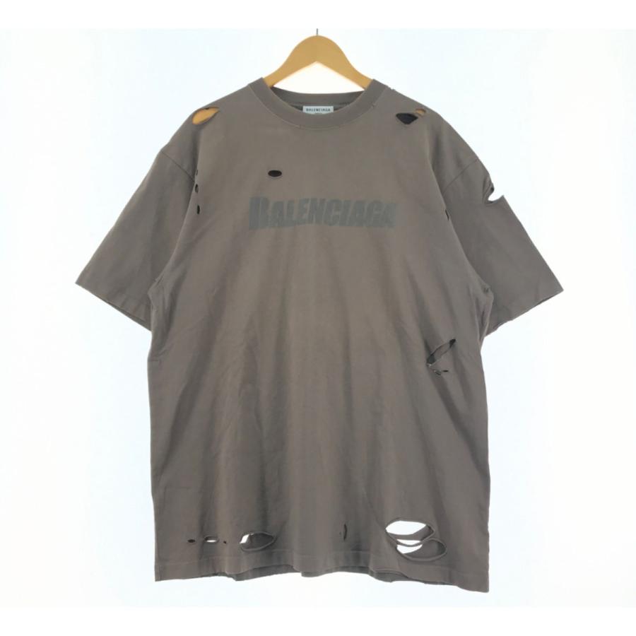 BALENCIAGA（バレンシアガ） ▽▽ DESTROYED FLATGROUND Tシャツ
