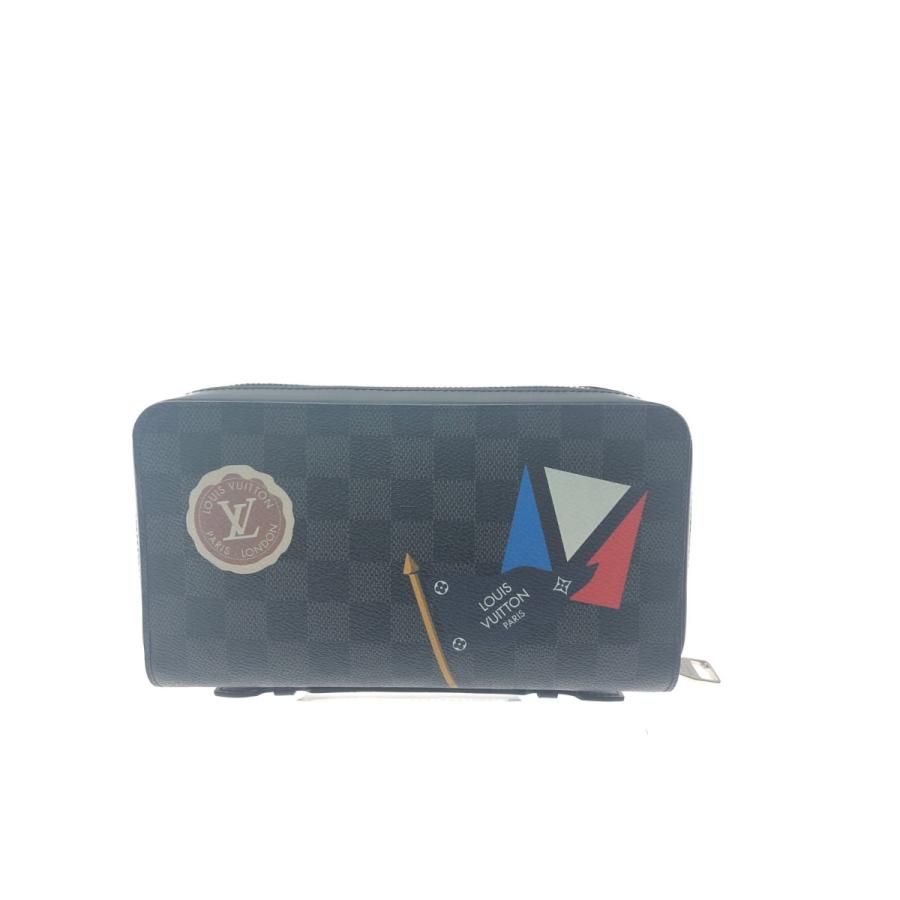 ▽▽ LOUIS VUITTON 長財布 ラウンドファスナー トラベルケース ダミエ 