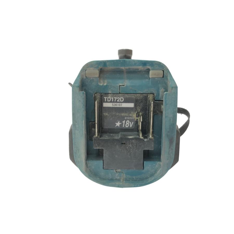 MAKITA マキタ インパクトドライバ コードレス式 18v 充電回数8回・過充電5% TD172D ブルー やや傷や汚れあり 【油】