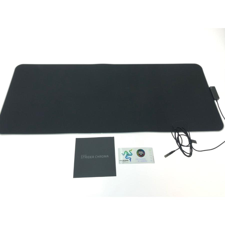 ▽▽ Razer RGB対応ハイブリッドマウスパッド Strider Chroma