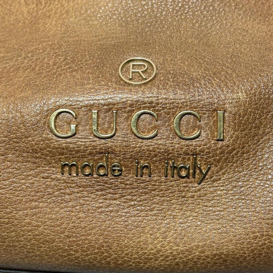GUCCI（グッチ） ▽▽ トートバッグ 380118 ブラウン やや傷や汚れあり