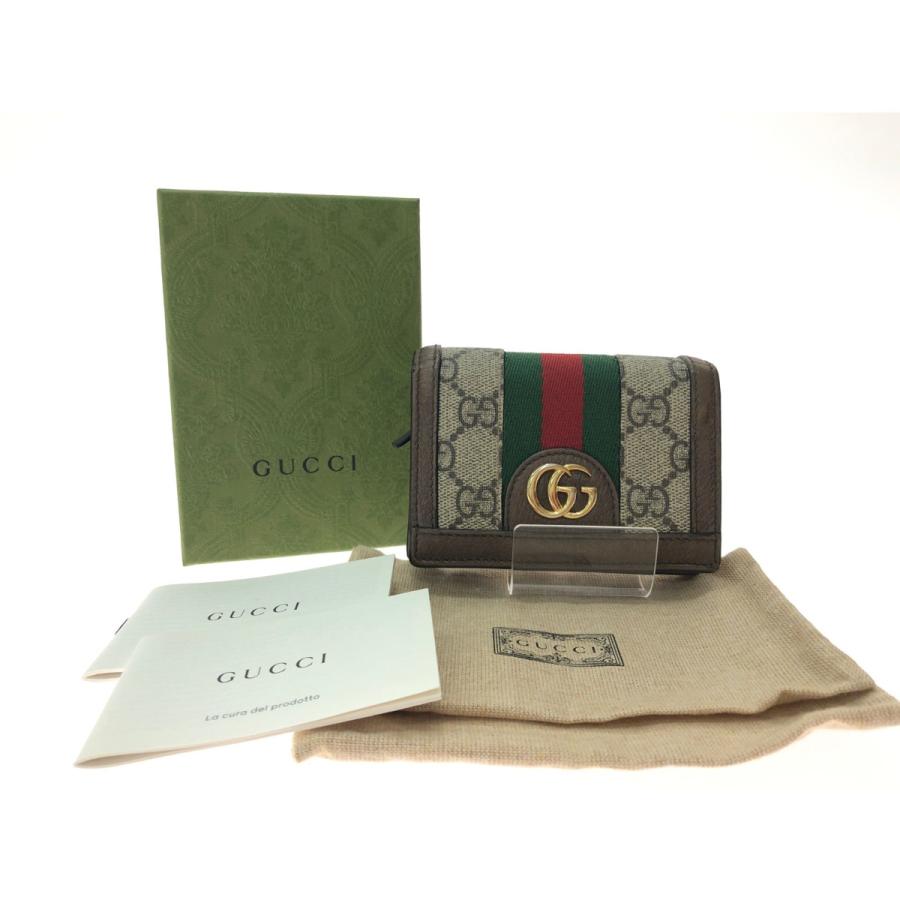 GUCCI ▽▽ グッチ レディース 二つ折り財布 コンパクトウォレット GG
