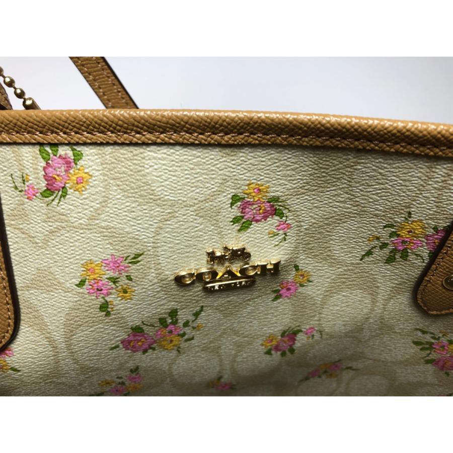 コーチ　トートバッグ　A4対応　未使用新品　キャメル COACH ▽▽ コーチ レディース トートバッグ リバーシブル