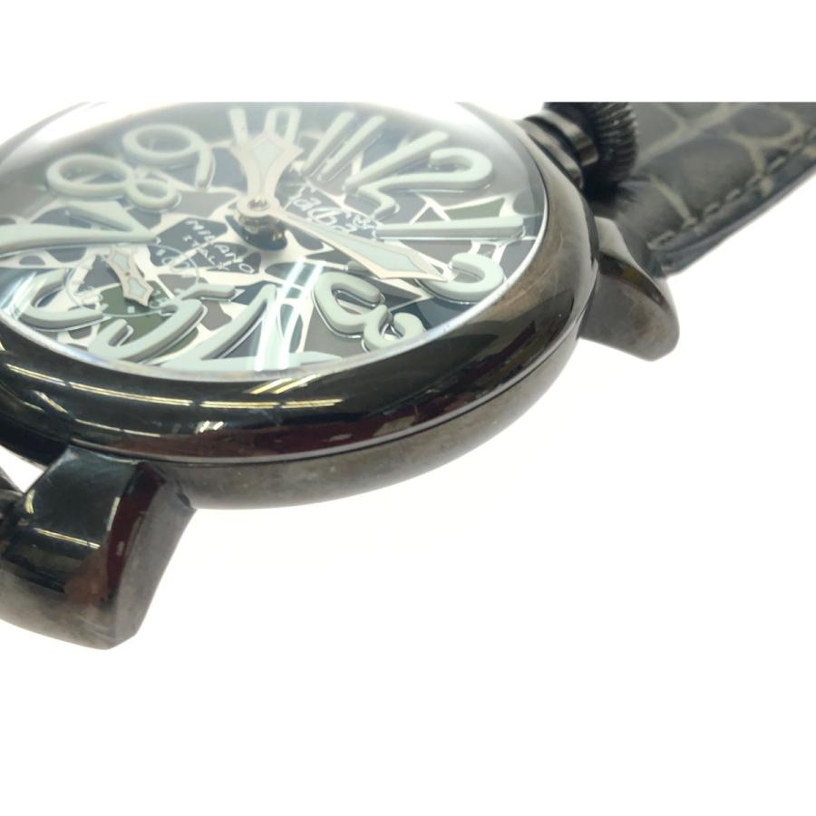 ▽▽ GAGA MILANO ガガミラノ メンズ腕時計 手巻き MANUALE 48 