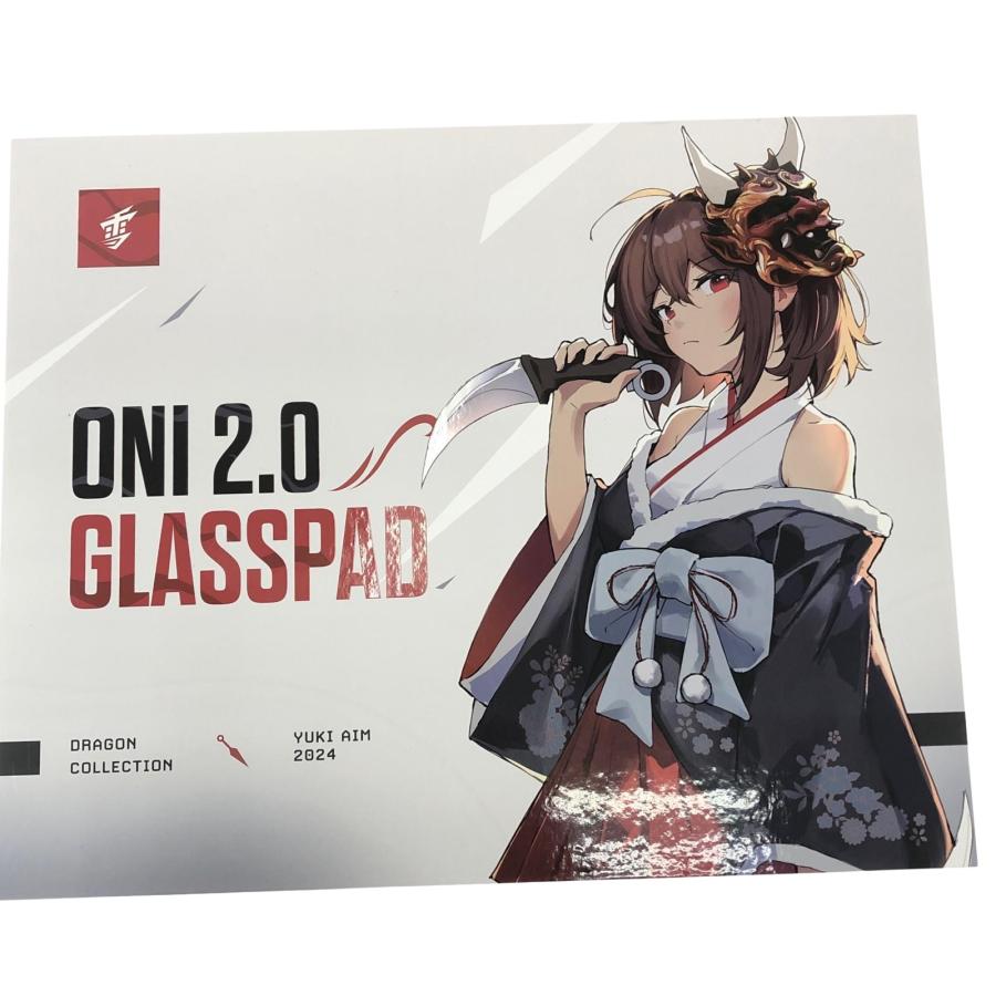 未使用品 Yuki Aim ONI 2.0 Glasspad ガラスマウスパッド ▽▽ BENQ ベンキュー ガラスマウスパッド Yuki Aim Glass Mousepad