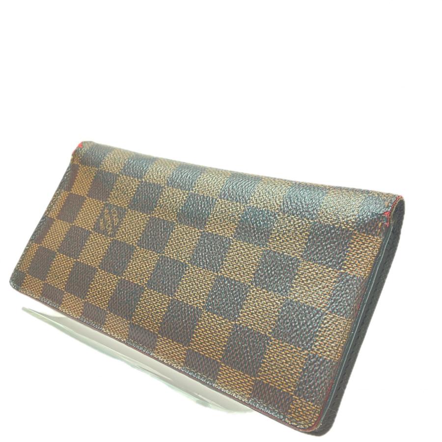 ▼▼LOUIS VUITTON ルイヴィトン メンズ 二つ折り長財布 ダミエ ポルトフォイユ ロン 小銭れ無 N62228 LOUIS VUITTON（ルイ・ヴィトン） ▽▽ メンズ 二つ折り長財布 ダミエ