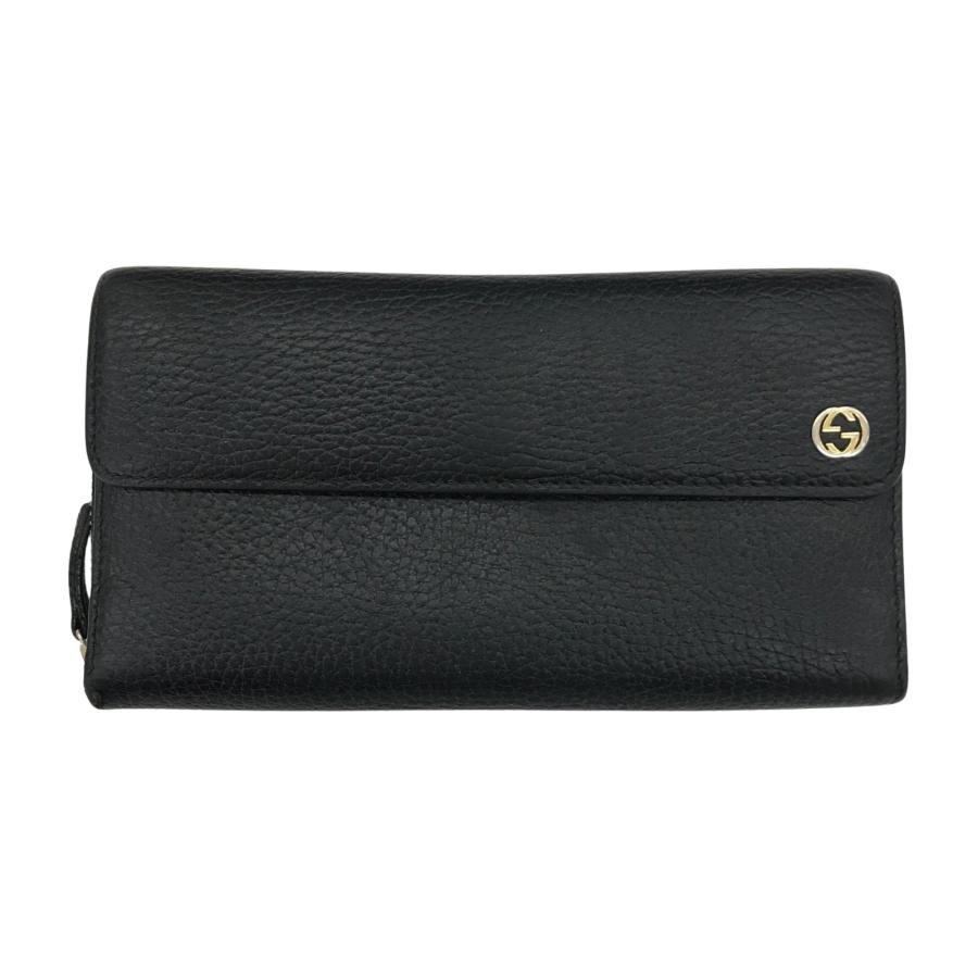 GUCCI（グッチ） ▽▽ 財布 レザー 大容量 ラウンドファスナー長財布