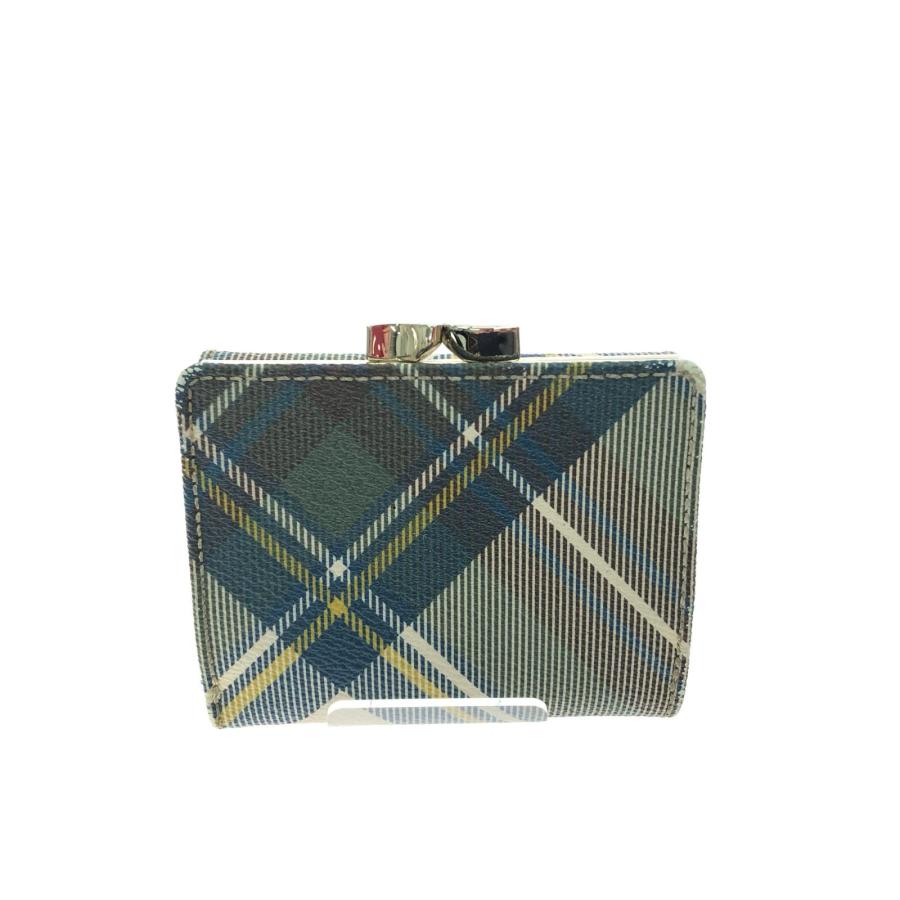 Vivienne Westwood レディース 三つ折り財布 タータンチェック がま口