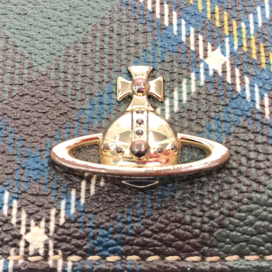 Vivienne Westwood レディース 三つ折り財布 タータンチェック がま口