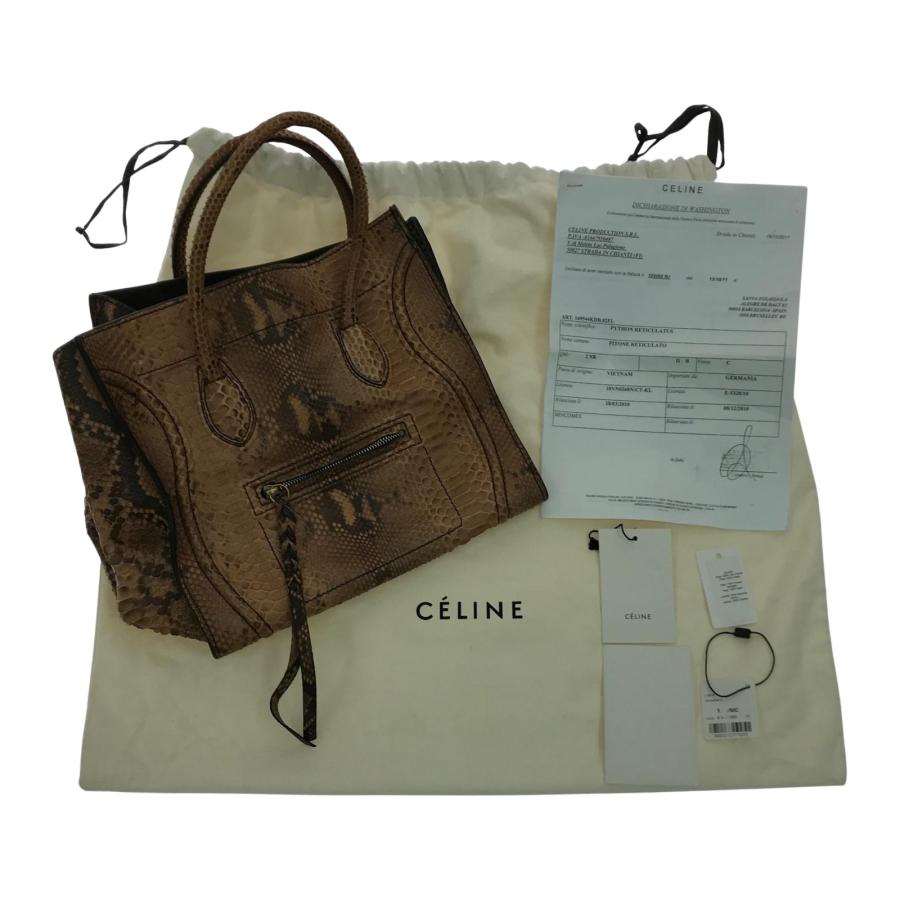 CELINE（セリーヌ） ▽▽ ハンドバッグ ラゲージ ファントム パイソン