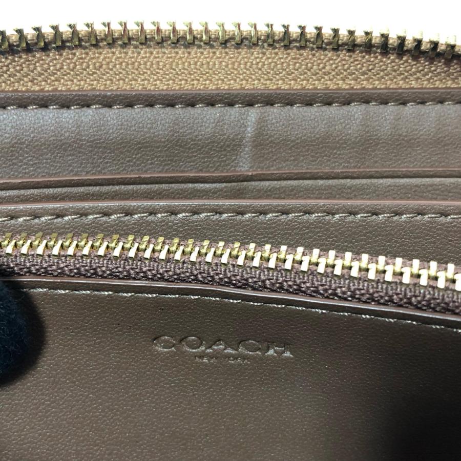 COACH（コーチ） レディース 長財布 ラウンドファスナー シグネチャー